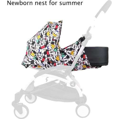 Baby Stroller Newborn Nest Summer Version Sleeping Bag Stroller Accessories For Babyzen Yoyo Yoyo+ Yoya Summer and Winter Basket