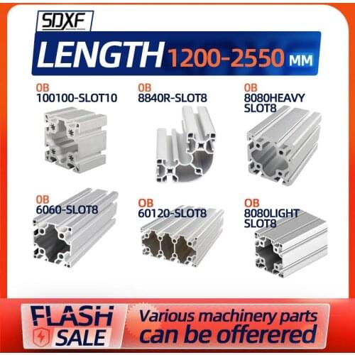 European standard industry 6060 60120 8080 8840R 100100 aluminum profile aluminum alloy heavy cabinet equipment frame aluminum