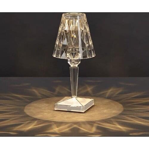 Italian Diamond Table Lamp For Bedroom Living Room Desk Lamp Study Crystal Art Decor Beside Night Lights Modern Table Lamp
