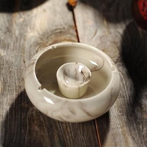 Ceramic Ashtray Fashion Retro Ash Tray Cigars Ash Tray Household Living Room Cigarette Ashtrays Holder Smoking Accessory