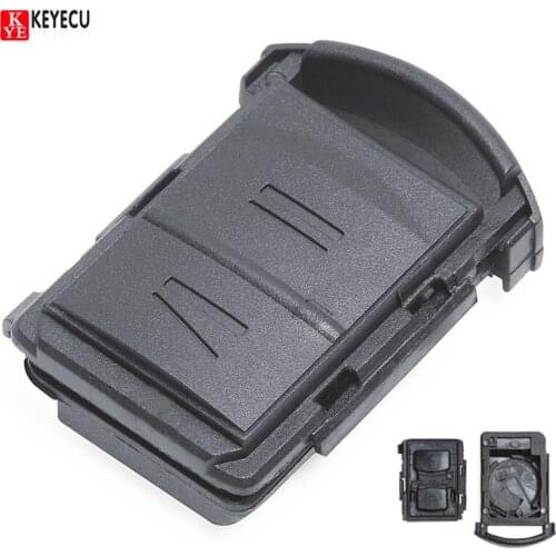 Keyecu 2 Button Car key Case Replace Car Remote Key Shell fit for Vauxhall Opel Agila Corsa Meriva