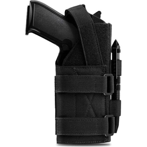 Molle Gun Holster 1000D Tactical Modular Belt Pistol Pouch for Right Hand G17 18 19 26 34 Military Rifle Holster for 1911 Glock