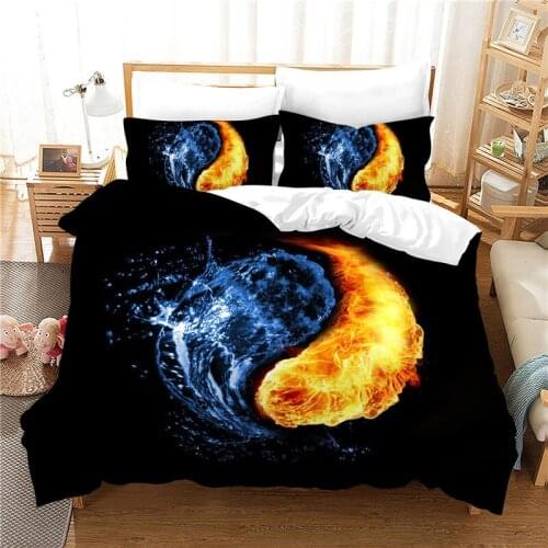 Tai Chi down duvet cover set with pillowcase comforter bedding set Yin and Yang Bedclothes king/queen/full/twin bed linen