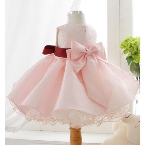 Summer Baby Girl wear Pink Princess Dress Kids Wedding Dress ball gown Girls Dresses For Children vestido de festa