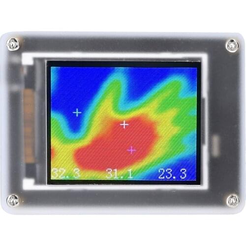MLX90640 USB Power Supplys 1.8Inch TFT Display Infrared Temperature Sensors Infrared Thermal Imager Multipurpose Detection Tool