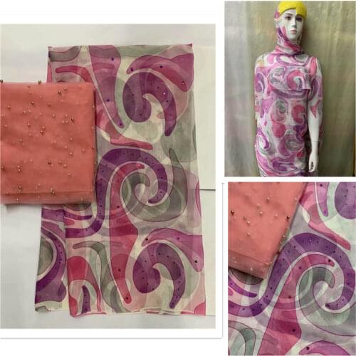 Fashion high quality African soft silk fabric for garment neat embroidery on the material with swiss voile lace tissu! LXF77298