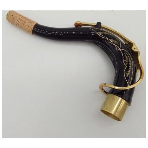 Brand New Good Quqlity Brass Tenor Saxophone Neck Sax Professional Metal Neck Tenor Sax Black Lacquer Parts Accessorie