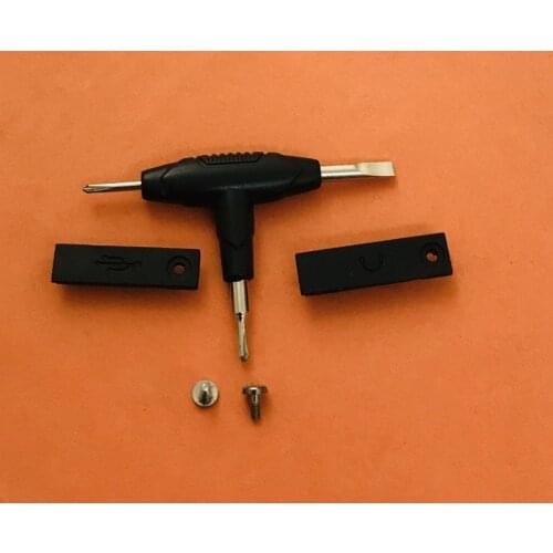Original USB + headphone rubber cover+tool screwdriver For Blackview BV6000 BV6000S Free shipping