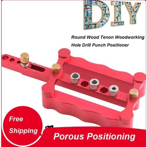Punch Positioner Woodworking Vertical three - in - one Log Mortise/Wooden pin/ Round Hole Drill Punch Positioner