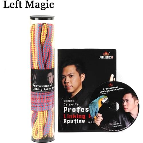 Professional Linking Rope Routine By Jeremy Pei (Gimmicks & DVD ) Magic Tricks Fantastic Rope Magie Stage Close Up Street Magic