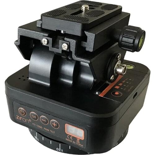 ZIFON YT-1000 Panoramic Head Automatic Tripod Head Stabilizer Motorized Rotating Remote Control for Phones Cameras DSLR