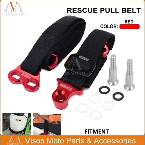 Front Rear 470MM 325MM Rescue Strap Pull Safety Belt For Yamaha YZ250F YZ450F YZF250 YZF450 2014 2015 2016 2017 2018 2019