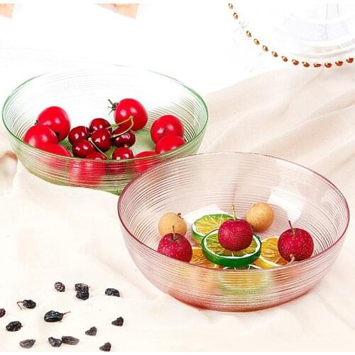 Glass Bowl Rice Bowl Food Tray Frutero Crystal Noodles Bowls Dull Polished Salad Soup Unleaded Dessert Container Dinnerware 1pcs