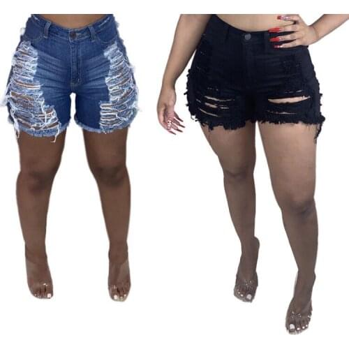 Wash and Wear Out Sexy Jeans Shorts 2021 Womens Pants Fashion Clothes Versatile Street Wear with Short Top Skirt All Can Jeans