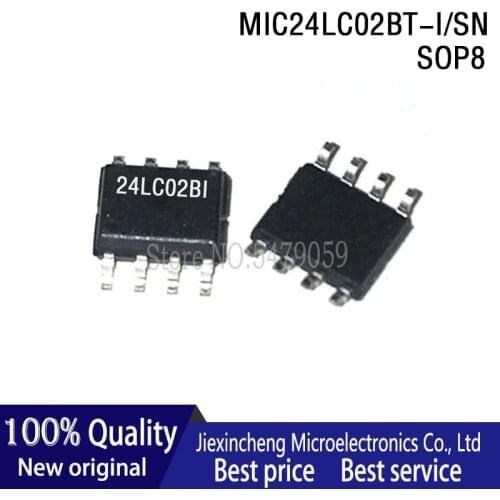 10PCS MIC24LC02BT-I/SN 24LC02BI MP1593DN MT4953AACTR MT4953A NJM2904 2904 NJM4580 4580 SOP8 New original
