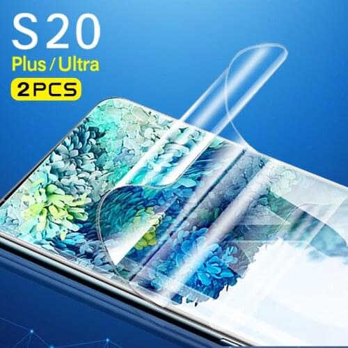 2PCS s20ultra Soft screen protector for samsung galaxy s20 glass s 20 ultra plus 20sultra case 20s hydrogel film s20plus cover