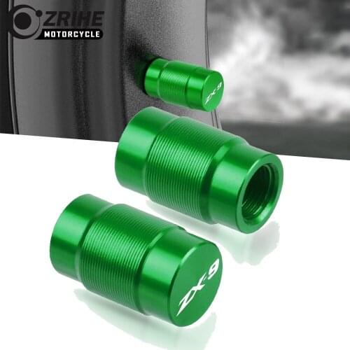 Motorcycle Accessories Couple Aluminum For KAWASAKI Z ZX-9 ZX 2pcs Vehicle Wheel Tire Valve Stem Caps Covers Universal cycle CNC