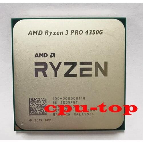 Amd ryzen 3 Pro 4350g 3.8ghz 4-core 8-thread socket AM4 4350g CPU
