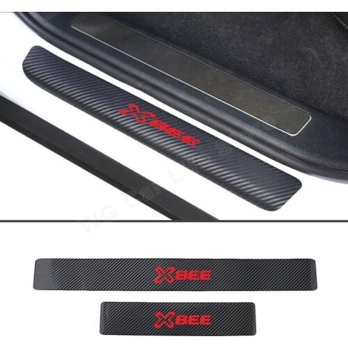 Car Sticker For Suzuki Xbee Carbon Fiber Anti Scratch Welcome Pedal Protector Stickers Car Accessories