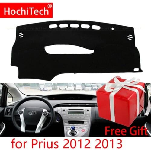 For Toyota Prius 2012 2013 Right and Left Hand Drive Car Dashboard Covers Mat Shade Cushion Pad Carpets Accessories