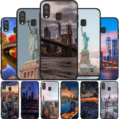 New York City black soft phone Case For Samsung A10 20 30 40 50 30S 50S 60 70 M10 M30S M40 A31 51 71 A20E A10E A21S