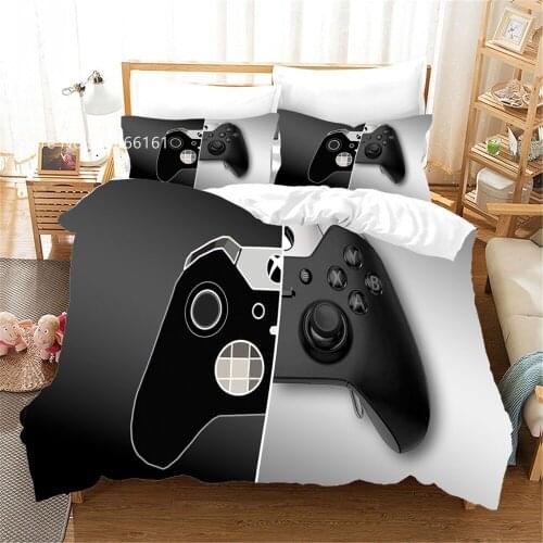 Colorful Gamepad Bed Quilt Cover Fashion Game Controller Bedding Set 3D Print For Children Teen Duvet Cover Home Textile Bedspre
