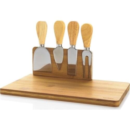 Piece Cheese Presentation Set wooden bamboo presentation set
