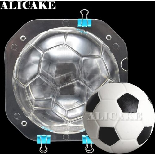 3D Chocolate Mould Polycarbonate Cake Decoration Mold for Chocolates Football Ball Baking Pastry Tools for Bakery Mould Tray