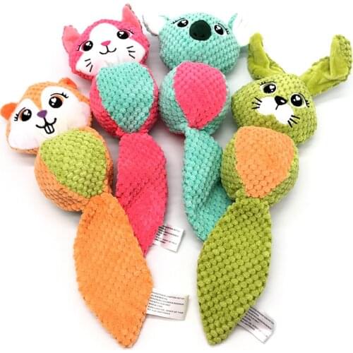 Toys For Dogs Plush Toy Soft Toy Little Monkey Jouet Chien Stuff Chew Toys Puppy Plush Sound Tortoise Clownfish Cattle Pet