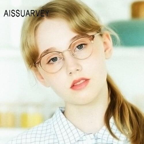Round Cat Eye Designer Metal Optical Eyeglasses Frames Small Glasses Frame Women Fashion Retro Vintage Men Frames Prescription