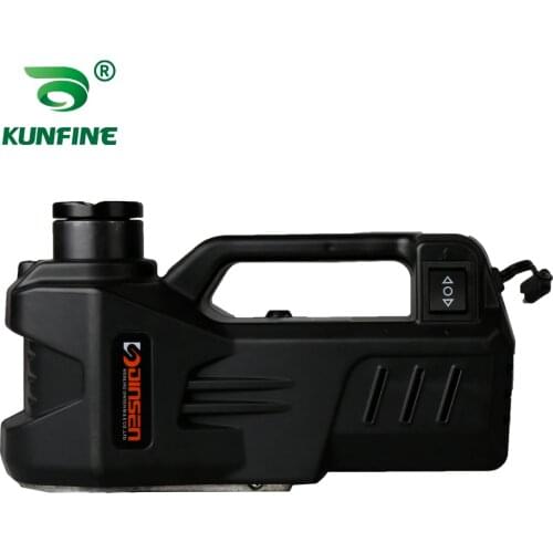 KUNFINE 12V 3Ton Car Electric Tire Lifting Car Jacks Hydraulic Air Infatable Car Floor Jack