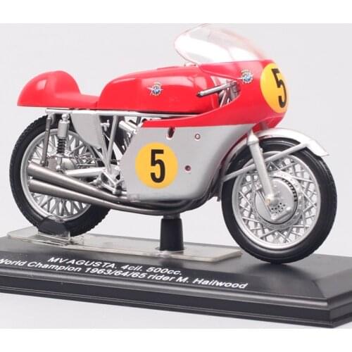 1:22 scale Italeri MV Agusta 500cc World Champion 1963 No.5 Rider M.Hailwood GP racing Diecast motorcycle Vehicle bike model Toy