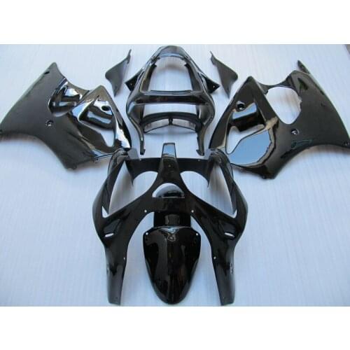 Injection mold Fairing kit for KAWASAKI Ninja ZZR600 2005 2006 2007 2008 ZZR 600 05 06 07 08 All gloss black Fairings set+7gifts