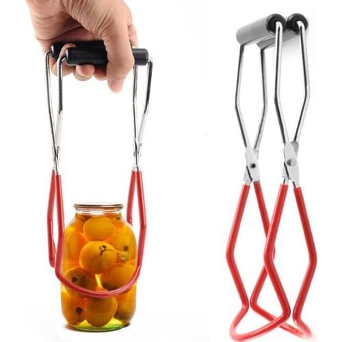 Canning Jar Lifter Clip Heat Resistance Anti-clip Mason Jar Glass Lifter Baby Bottle Clip Bowl Lifter Kitchen Accessories