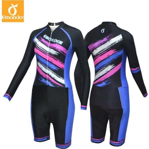 Pro Team Cycling Skinsuit Women Triathlon Sports Cycling Clothing with 3D thin pad Ropa De Ciclismo Maillot tights sportwear