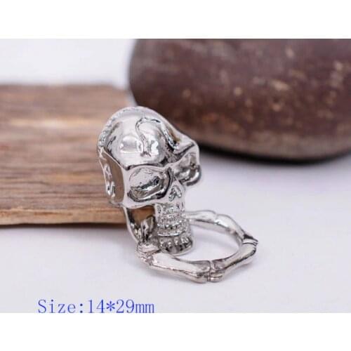 Create YueHong 10PCS Biker Punk DIY Leathercraft Skull Silver Conchos Rivet Stud Screw Back for leather Wallet Bag Decor