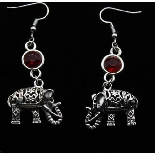 New Fashion Simple Creative Hollow Elephant Birthstone Earrings Ladies Earring Gifts 9 Earring Styles To Choose From