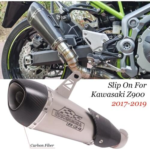 Slip On For Kawasaki Z900 2017-2019 Motorcycle Exhaust Escape Modified Middle Link Pipe 51mm Yoshimura R34 Muffler