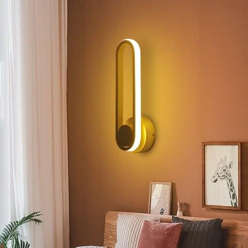 Modern Minimalist Wall Lamps Living Room Bedroom 85-265V LED Home Decoration Bedside Lamp Livingroom Bedroom Sconce Night Lights