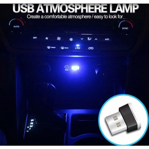 Universal Car Interior LED Decoration Night Light USB Interface Plug-in Miniature Trunk Ambient Atmosphere Modified Mini
