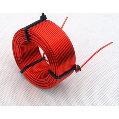 1pcs 0.8mm 3.7mH-5.5mH Audio Amplifier Speaker Crossover Inductor 4N Oxygen-Free Copper Wire Coil #Red