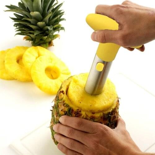1pc Fruit Vegetable Knife Stainless Steel Gadget Kitchen Accessories Pineapple Peeler Spiralizer Cutter Core Peel Slicer Cocina