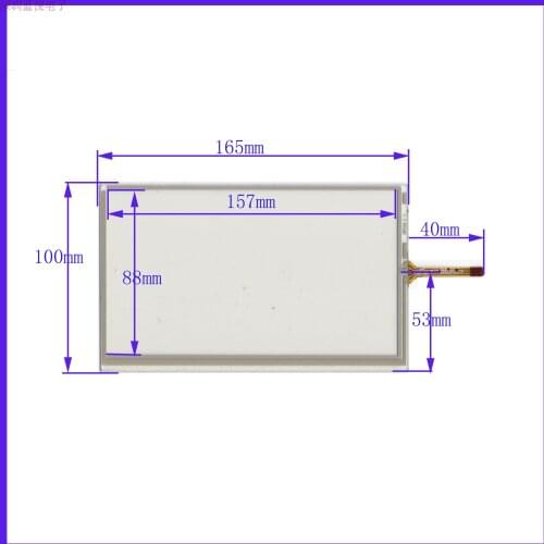 100% tested New 6.8 Inch 4 wire Resistive touch screen Digitizer 165mm*100mm