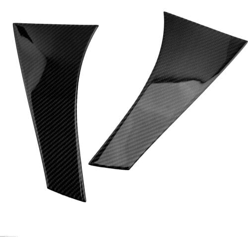 2Pcs Car Rear Window Spoiler Side Wing Cover Trim Carbon Fiber Fit for Mercedes-Benz GLA X156 2013 2014 2015 2016 2017 2018
