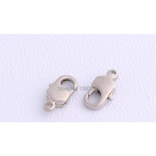 30pcs small size 12*5mm metal buckle hook for Necklace Bracelet Connector