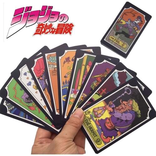 31pcs/set JoJo Bizarre Adventure Tarot Card 22 Grand Akana + 9 Royal Gods Cosplay Props Anime Jojo Chess Card Props Gift