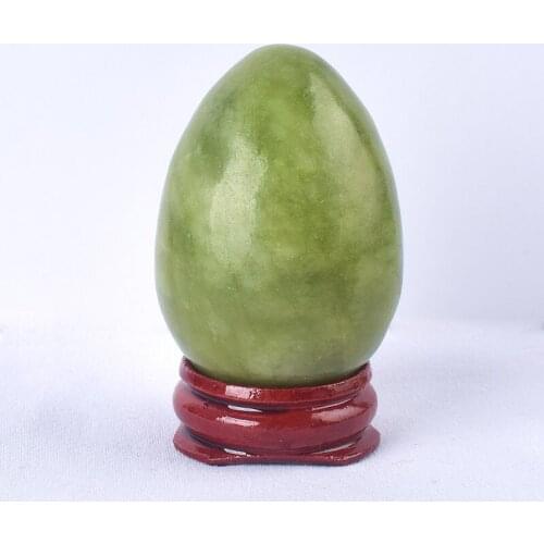 45*30MM Fengshui Natural Gemstone Egg Crystal Egg Turn to Good Luck Crystal Balls Healing Chakra Reiki Balls for Decoration