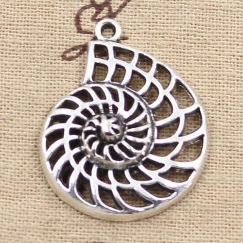 5pcs Charms Ocean Conch Shell 35x28mm Tibetan Bronze Pendant Findings Accessories DIY Vintage Choker Handmade Jewelry