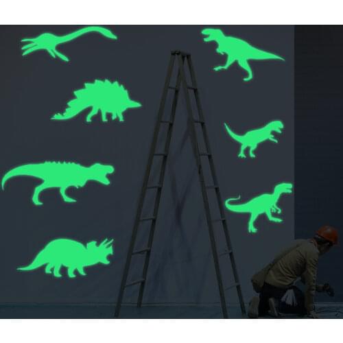 9pcs/Set Glow In The Dark Dinosaurs Kid Toys for Children Stickers Ceiling Decal for Baby Home Decoration Boys Girls Glowing Toy