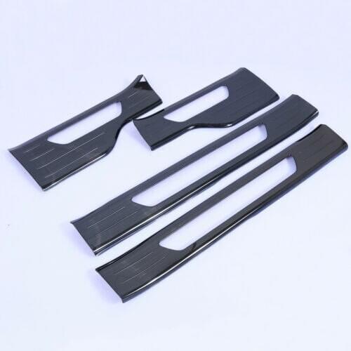 Wotefusi Black Door Sill Scuff Plates Protectors for 2018-2020 Porsche Cayenne 3.0T